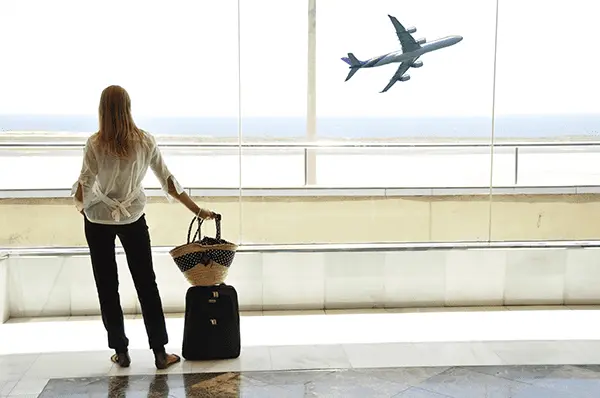 person waiting in the airport